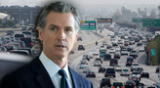 Newsom propone IA para resolver el tráfico en California. Newsom propone IA para resolver el tráfico en California.