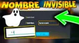Guía completa para tener el nombre invisible en Free Fire.