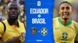 Ecuador y Brasil se enfrentan por las Eliminatorias 2026.