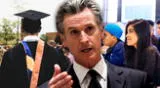Gavin Newsom propone plan en California para mejorar la seguridad en los campus universitarios.