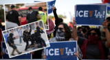 Las manifestaciones contra ICE se intensifican en Los Ángeles.