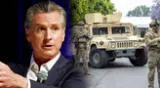 Newsom se muestra en desacuerdo con envío de marines a EE. UU.
