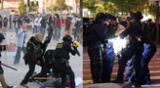 Enfrentamiento entre los manifestantes de San Francisco y la policía dejó 60 detenidos. Enfrentamiento entre los manifestantes de San Francisco y la policía dejó 60 detenidos.