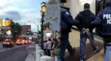 Las autoridades policiales de ICE amenazaron con atacar a los manifestantes y declaro ilegales la protesta. Las autoridades policiales de ICE amenazaron con atacar a los manifestantes y declaro ilegales la protesta.