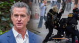Gavin Newsom es criticado por su gestión durante las redadas en LA. Gavin Newsom es criticado por su gestión durante las redadas en LA.