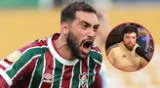 La Cobra queda sorprendido con los hinchas del Fluminense. La Cobra queda sorprendido con los hinchas del Fluminense.