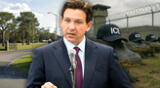 DeSantis habló sobre nueva prisión migratoria en Florida en colaboración con ICE.