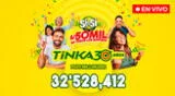 Mira los números ganadores de la jugada ganadora, 'Sí o Sí' y 'Boliyapa'.de La Tinka Mira los números ganadores de la jugada ganadora, 'Sí o Sí' y 'Boliyapa'.de La Tinka