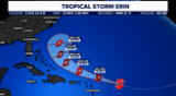 Erin se intensifica y se convierte en el primer huracán de la temporada.