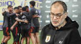 Marcelo Bielsa se refirió previo a partido de Uruguay vs Perú.