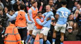 Erling Haaland anotó el segundo y tercer gol del Manchester City