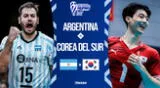 Argentina enfrenta a Corea del Sur por el Mundial de Vóley Masculino 2025. Argentina enfrenta a Corea del Sur por el Mundial de Vóley Masculino 2025.