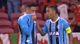 Erick Noriega rompe en llanto tras cometer dos penales en el Gremio vs Internacional. Erick Noriega rompe en llanto tras cometer dos penales en el Gremio vs Internacional.