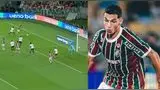 Kevin Serna apareció así en el Fluminense vs Lanús.