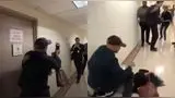 Agente de ICE derriba a madre inmigrante frente a sus hijos.