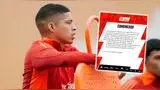 Kevin Quevedo quedó desafectado de la selección peruana.