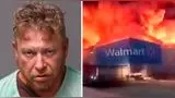 Cierre indefinido de Walmart tras incendio provocado por misterioso hombre.