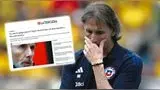 Ricardo Gareca es noticia en Chile tras ser rechazado por Perú.