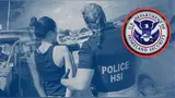 Agentes de HSI durante un operativo de control migratorio