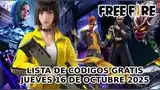 Revisa la lista de códigos para canjear premios en Free Fire totalmente GRATIS, Hoy jueves 16 de octubre.