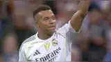 Gol de Kylian Mbappé para el 1-0 de Real Madrid. Gol de Kylian Mbappé para el 1-0 de Real Madrid.