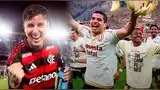 Flamengo festejó al estilo Universitario con frase peculiar del tricampeonato. Flamengo festejó al estilo Universitario con frase peculiar del tricampeonato.