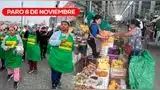 Dirigentes del gremio de mercados se pronunciaron respecto al paro de este jueves 6 de noviembre.