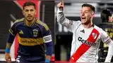 Boca Juniors vs River Plate chocan por la Liga Profesional. Boca Juniors vs River Plate chocan por la Liga Profesional.