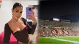 Ana Paula Consorte visitó el Estadio Monumental con Paolo Guerrero y dejó picante comentario.
