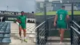 Vitor Roque pisó el estadio Matute de Alianza Lima en entrenamiento de Palmeiras.