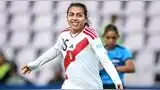 Luz Campoverde celebrando el segundo gol de Perú vs Chile