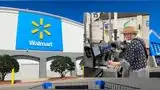 Un empleado de Walmart descubrió a la mujer robando.
