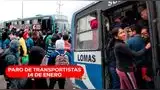 Los gremios de transportistas de Lima y Callao confirmaron que el paro será el 14 de enero. Los gremios de transportistas de Lima y Callao confirmaron que el paro será el 14 de enero.