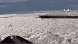 Un crucero quedó atrapado en el hielo de la Antártida y tuvo que ser rescatado por un rompehielos de EE.UU.