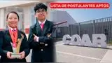 Revisa la lista de postulantes aptos a la fase 1 a los COAR 2026.