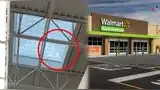 Un video registra cómo el granizo rompe las claraboyas de un Walmart en Paola, Kansas.