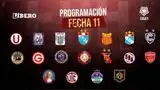 Repasa la programación de fecha 11 del Torneo Apertura de la Liga 1