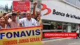 Desde este 14 de mayo, inicia el pago al Quinto Grupo de Reintegro del Padrón Nacional de Fonavistas, según el último dígito del DNI.