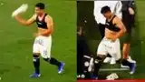 José Rivera tiró y pateó la camiseta de Universitario tras perder ante Atlético Grau José Rivera tiró y pateó la camiseta de Universitario tras perder ante Atlético Grau