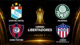 Tabla de posiciones del grupo F de la Copa Libertadores. Foto: composición Líbero