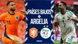 Países Bajos se enfrenta a Argelia en partido amistoso internacional