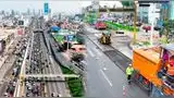 Una de las principales avenidas del área metropolitana de Lima está siendo renovada.