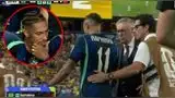 Raphinha no pudo continuar en el partido ante Haití y abandonó el campo. Raphinha no pudo continuar en el partido ante Haití y abandonó el campo.