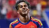 Lamine Yamal entro en la lista  de jugadores más jóvenes en anotar un gol. Foto: Selección española