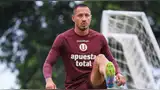 Gianluca Lapadula tuvo su segunda práctica con Universitario en Campo Mar.