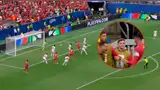 Gol de Cristiano Ronaldo para poner adelante a Portugal. Foto: composición Líbero/DSports