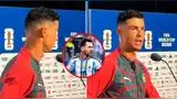 Cristiano Ronaldo evitó responder una pregunta sobre Lionel Messi. Cristiano Ronaldo evitó responder una pregunta sobre Lionel Messi.