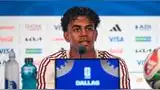 Lamine Yamal habló en conferencia de prensa previo al partido ante Francia. Lamine Yamal habló en conferencia de prensa previo al partido ante Francia.