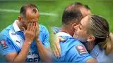 Hernán Barcos no evitó las lágrimas tras su gol con Cristal ante Juan Pablo Ii Hernán Barcos no evitó las lágrimas tras su gol con Cristal ante Juan Pablo Ii