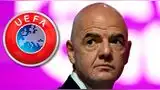 UEFA apunta a tomar medidas legales contra Gianni Infantino, presidente de la FIFA. UEFA apunta a tomar medidas legales contra Gianni Infantino, presidente de la FIFA.